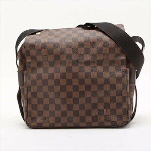 Louis Vuitton Damier Ebene Brown Naviglio leather shoulder bag messenger